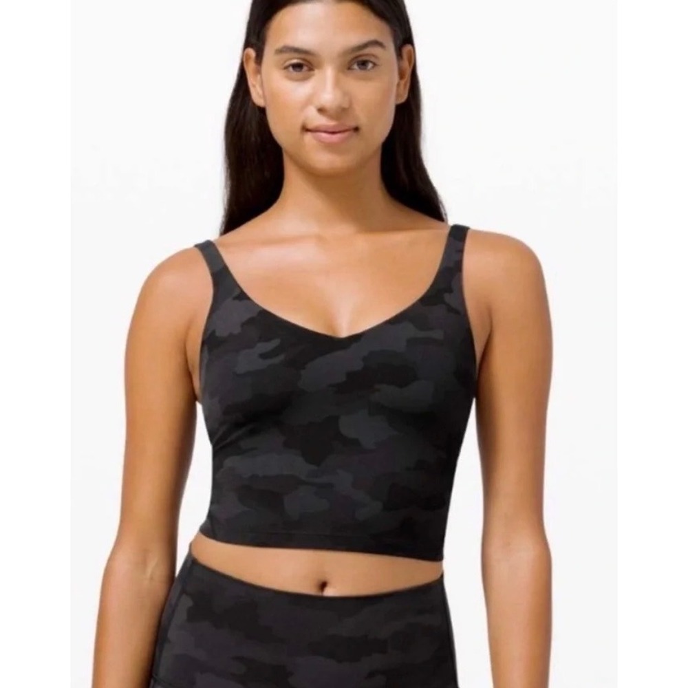 Lululemon Align Tank Top Heritage 365 Camo Deep Coal Multi Size 6